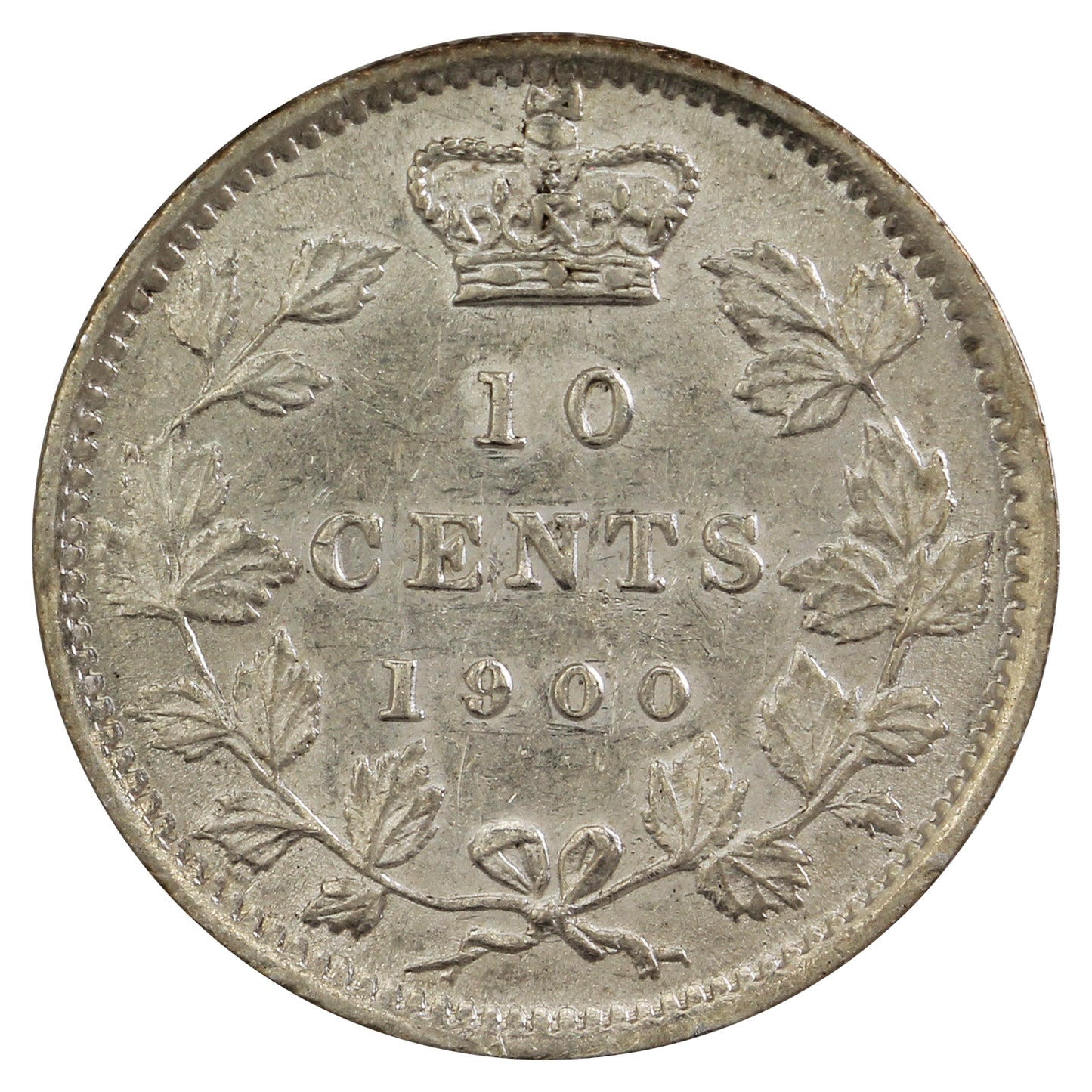 1900 Canada 10-cents Almost Uncirculated (AU50) $