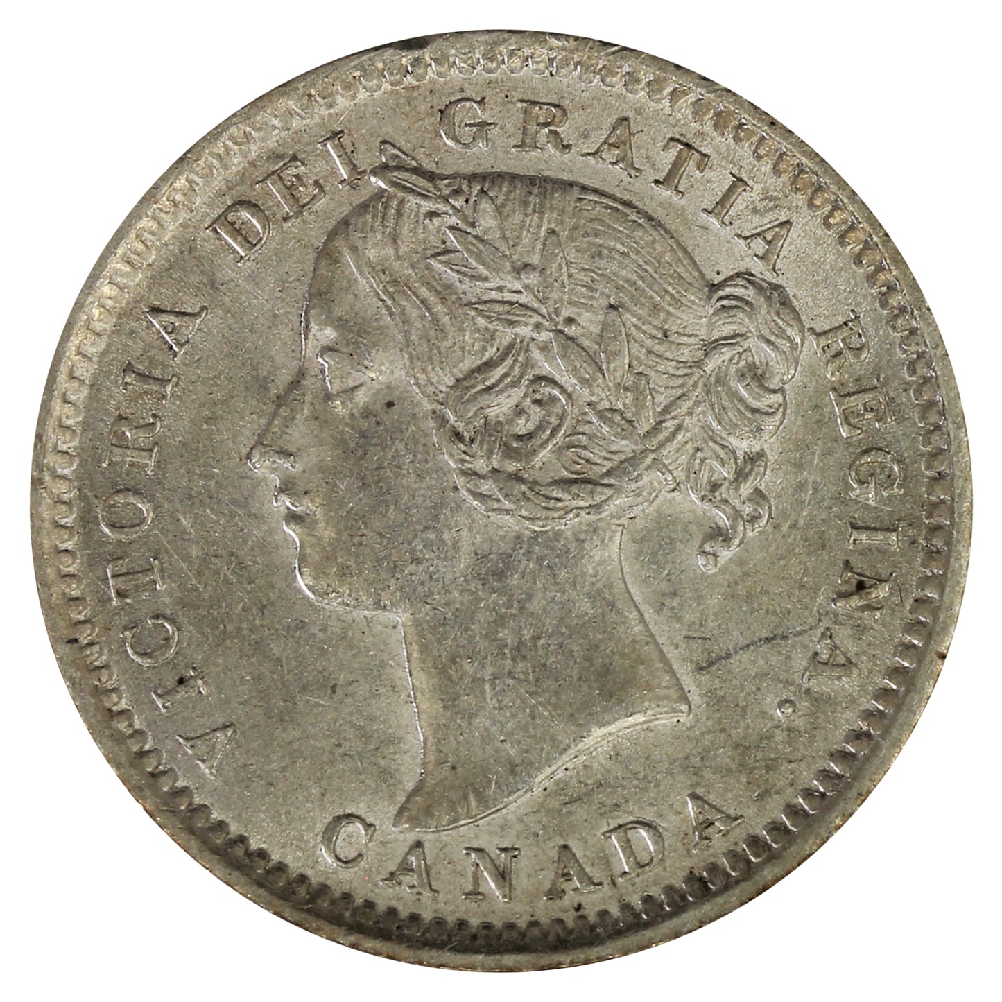 1900 Canada 10-cents Almost Uncirculated (AU50) $