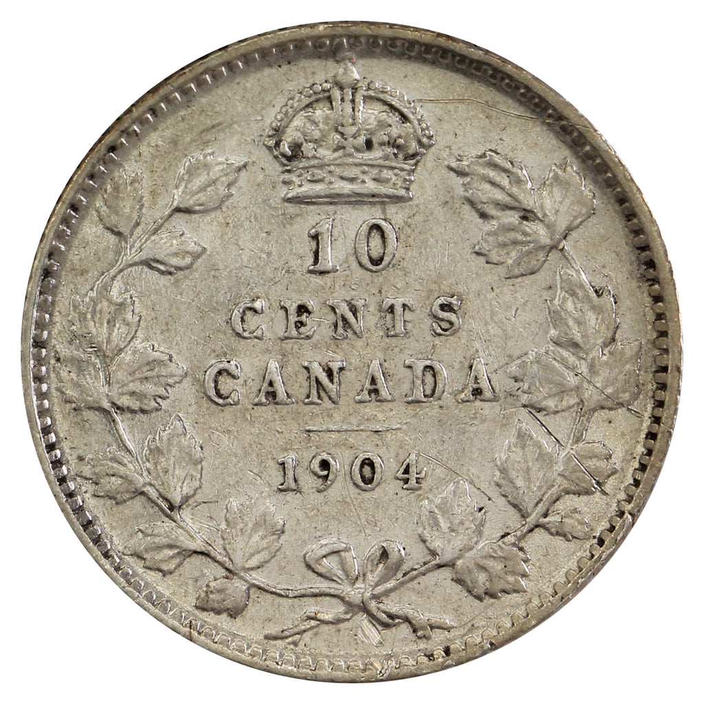 1904 Canada 10-cents VF-EF (VF30) $