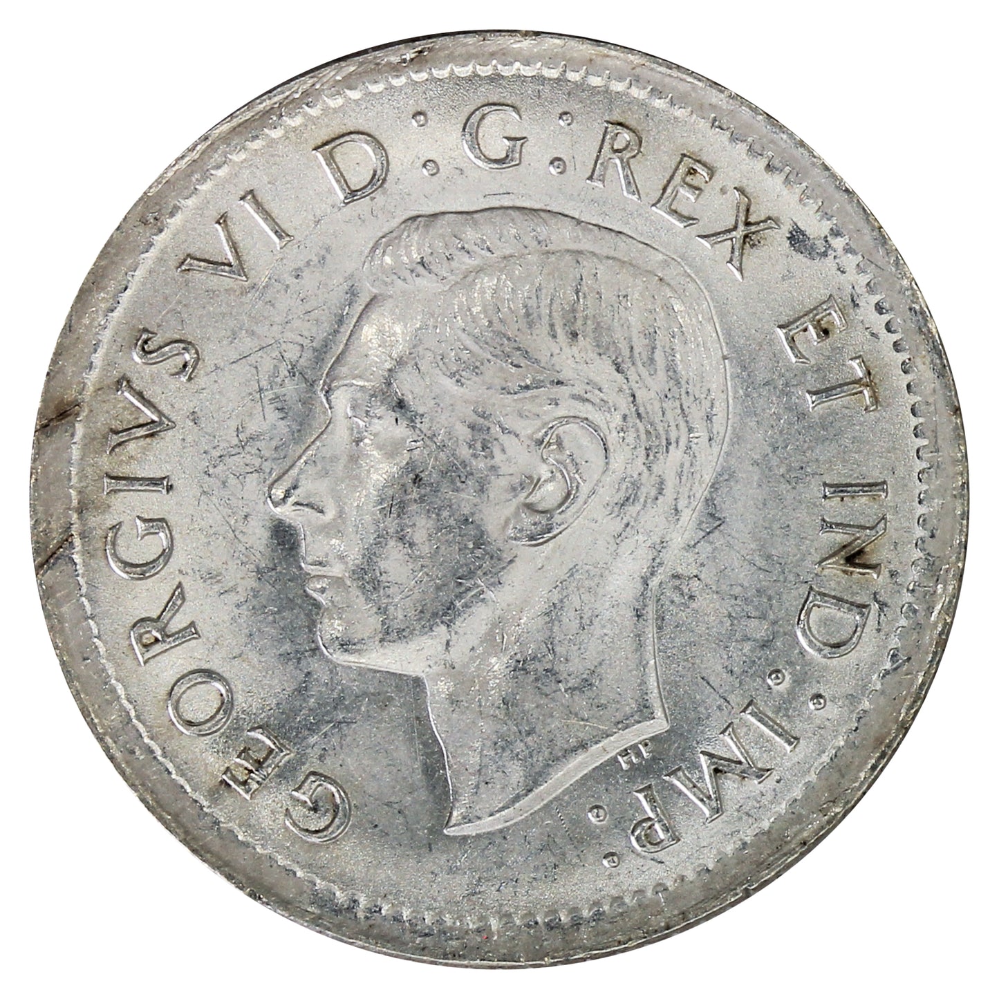 1938 Re-Engraved Canada 10-cents UNC+ (MS62) $