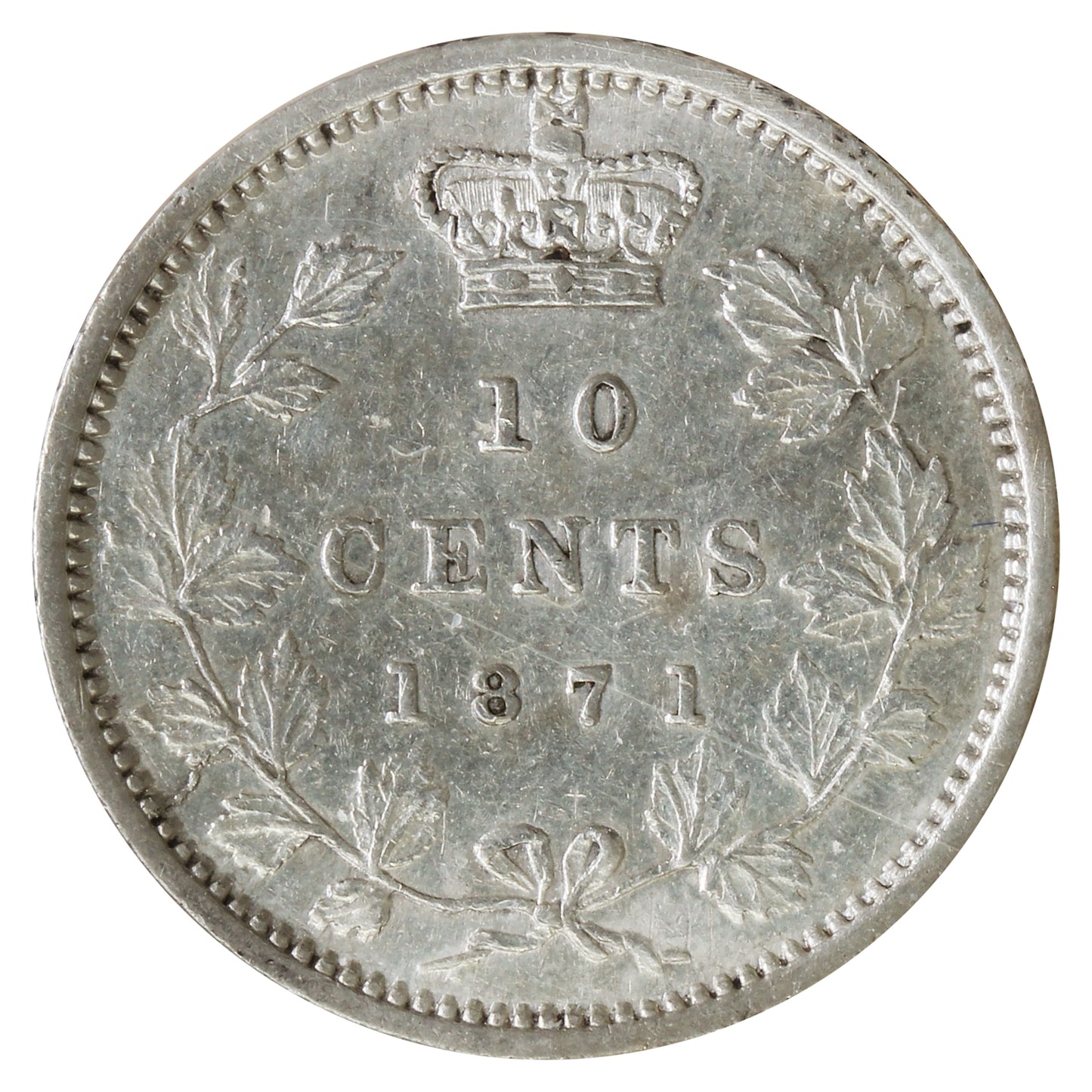 1871 Canada 10-cents ICCS Certified VF30