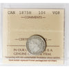 1875H Canada 10-cents ICCS Certified VG8