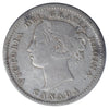 1858 First 8/5 Canada 10-cents ICCS Certified F-12