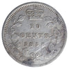 1858 First 8/5 Canada 10-cents ICCS Certified F-12