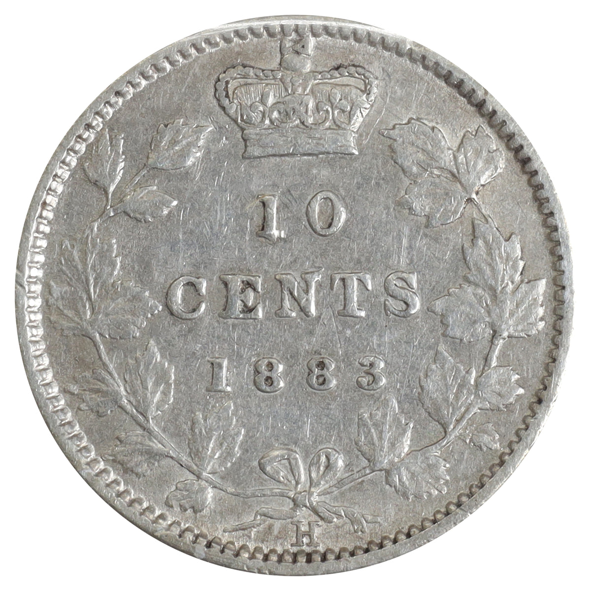 1883H Canada 10-cents ICCS Certified VF30