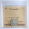 1887 Canada 10-cents ICCS Certified VF30