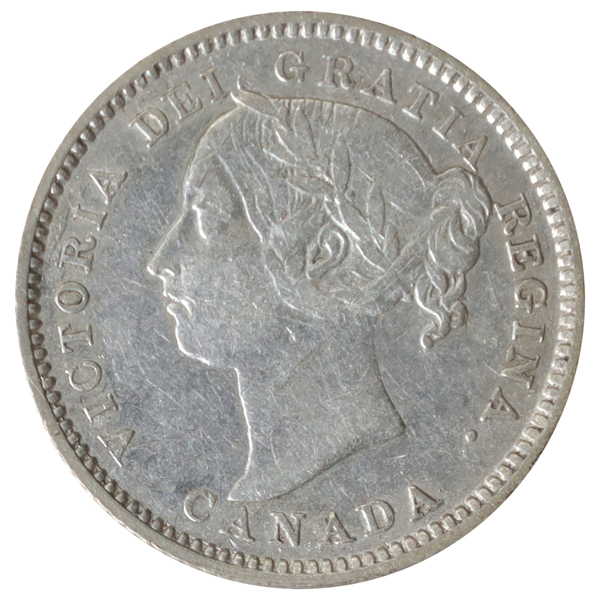 1887 Canada 10-cents ICCS Certified VF30