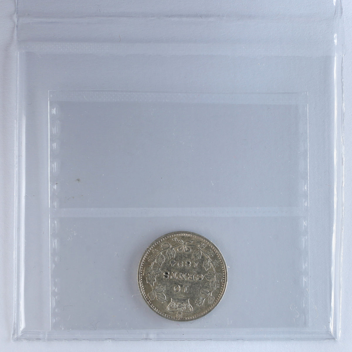 1894 Obv. 5 Canada 10-cents ICCS Certified VF30