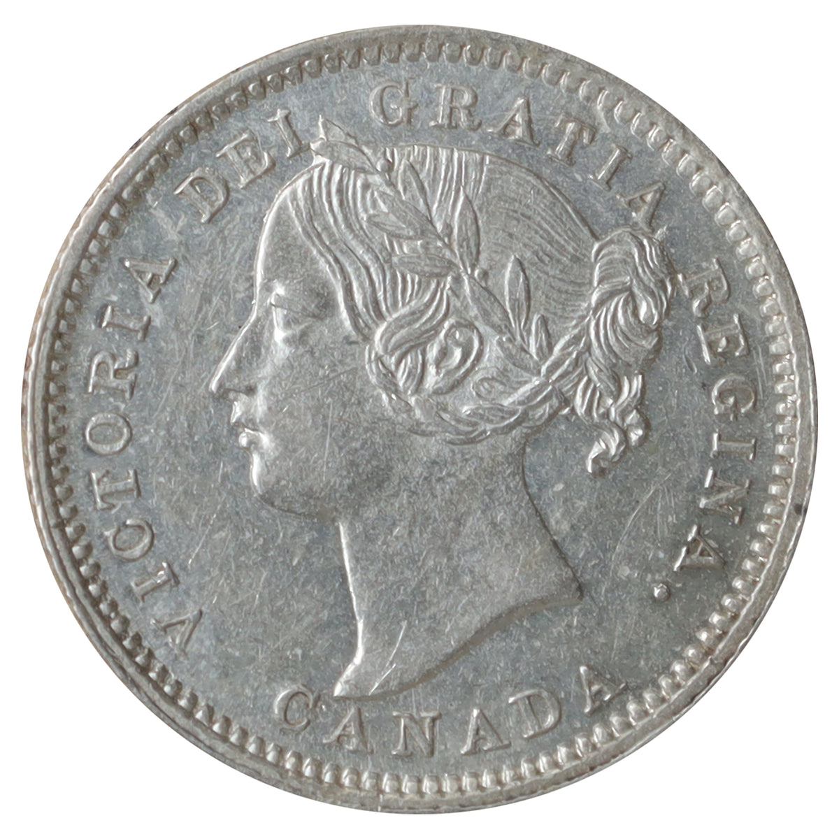 1896 Obv. 6 Canada 10-cents ICCS Certified MS60 (XHI 285)