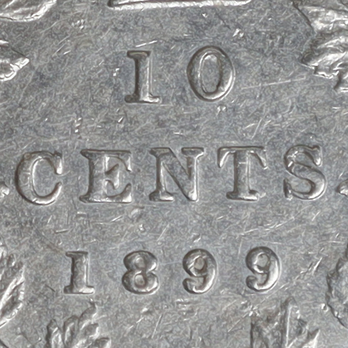 1899 Large 9's Canada 10-cents ICCS Certified EF45