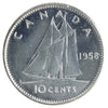 1958 Canada 10-cents ICCS Certified PL66 UHC