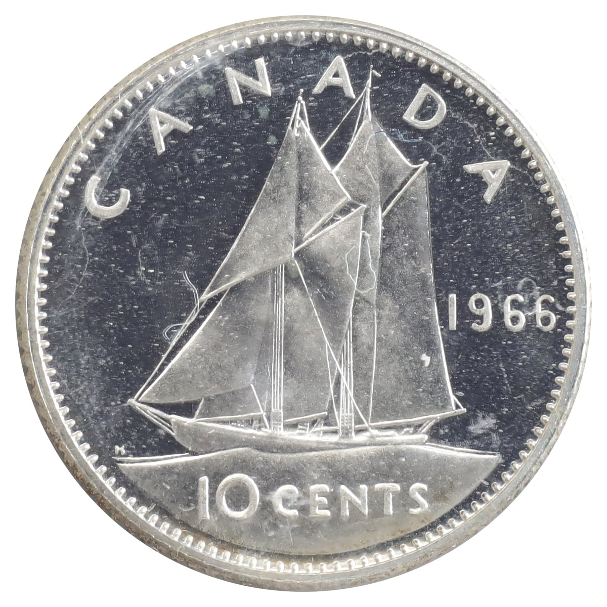1966 Canada 10-cents ICCS Certified PL67 Ultra Heavy Cameo