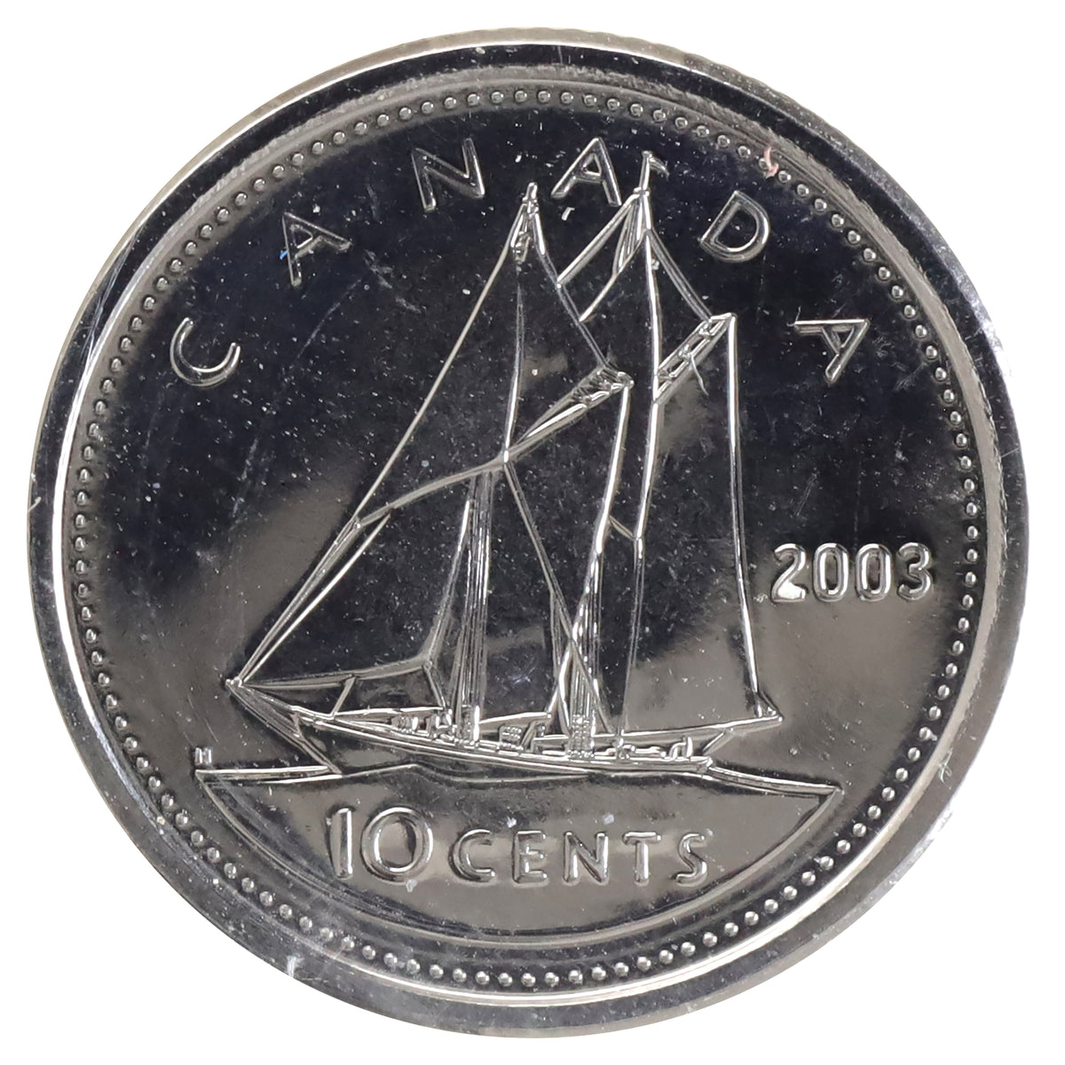 2003WP New Effigy Canada 10-cents ICCS Certified MS66 NBU