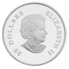 2010 Canada $20 Ruby Crystal Pinecone Fine Silver Coin