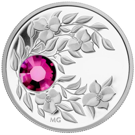 2012 Canada $3 Birthstone Collection - January Fine Silver -