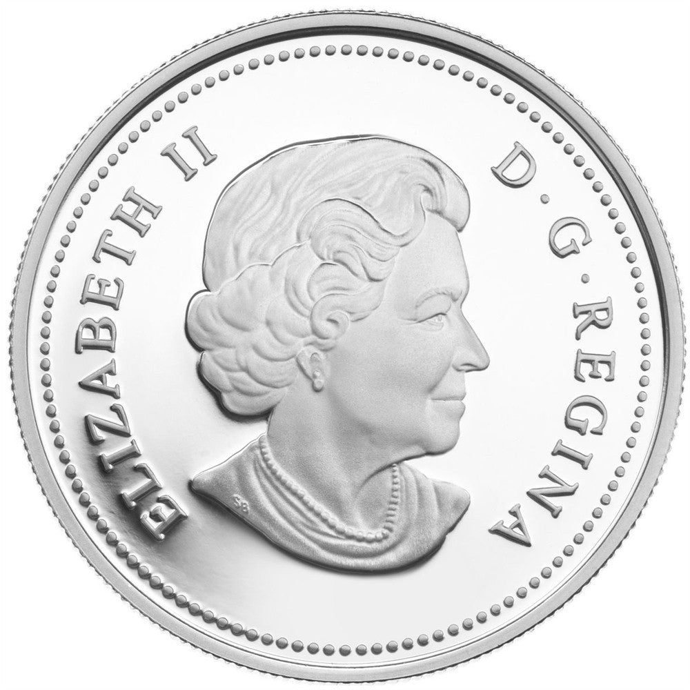 2011 Canada $20 Maple Leaf Crystal Raindrop Fine Silver