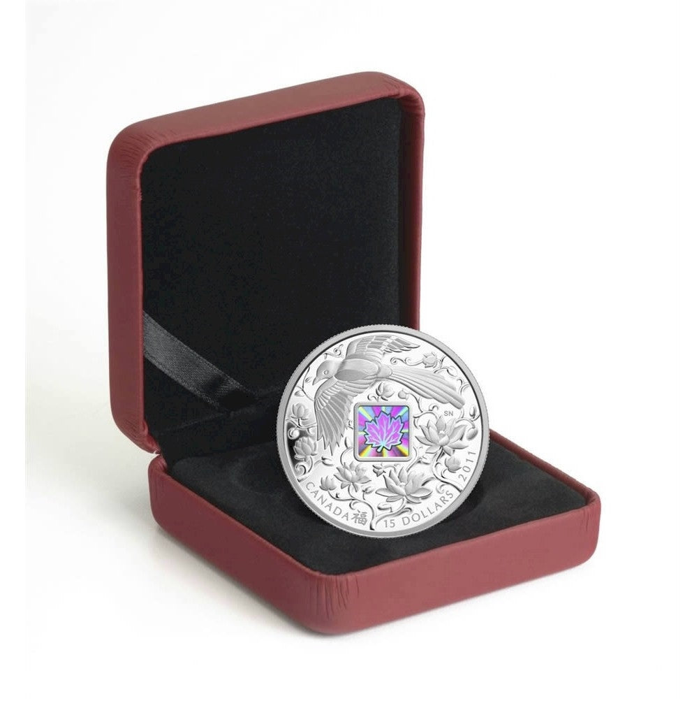 2011 Canada $15 Maple Hologram - Maple of Happiness (No Tax)