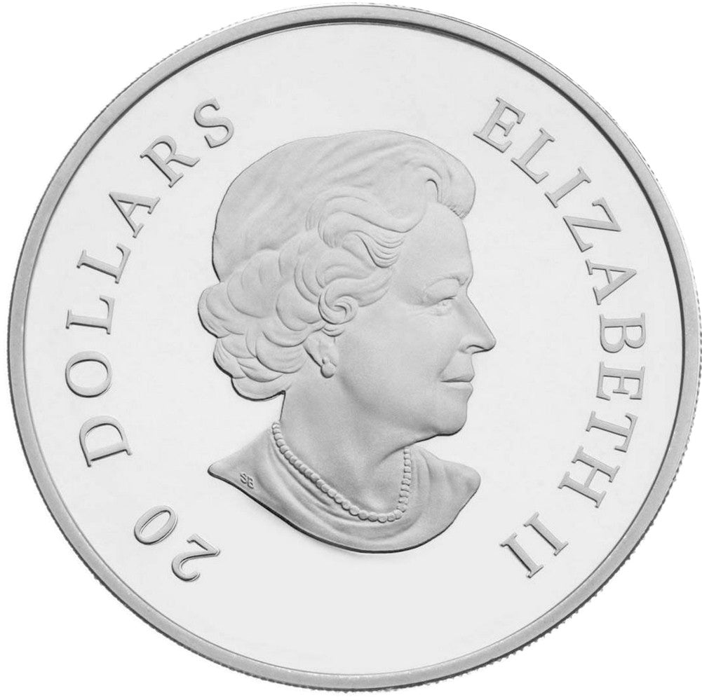 2011 Canada $20 Topaz Crystal Snowflake Fine Silver