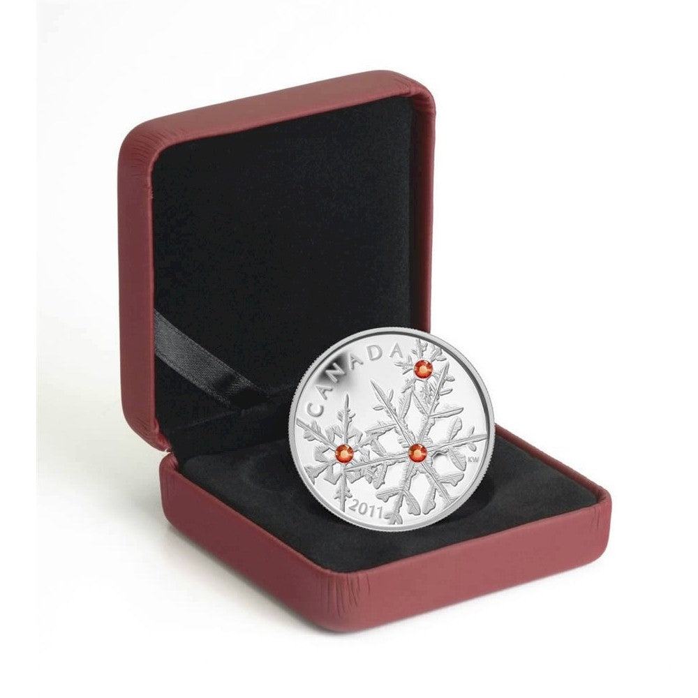 2011 Canada $20 Small Crystal Snowflakes - Hyacinth Fine Silver