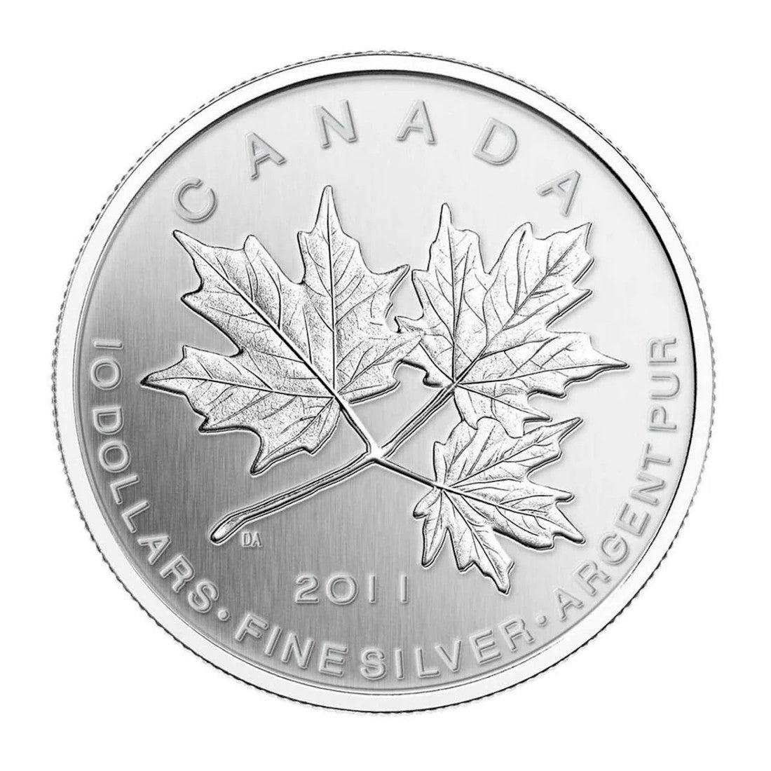 RDC 2011 Canada $10 Maple Leaf Forever Fine Silver (No Tax) Sleeve ripped