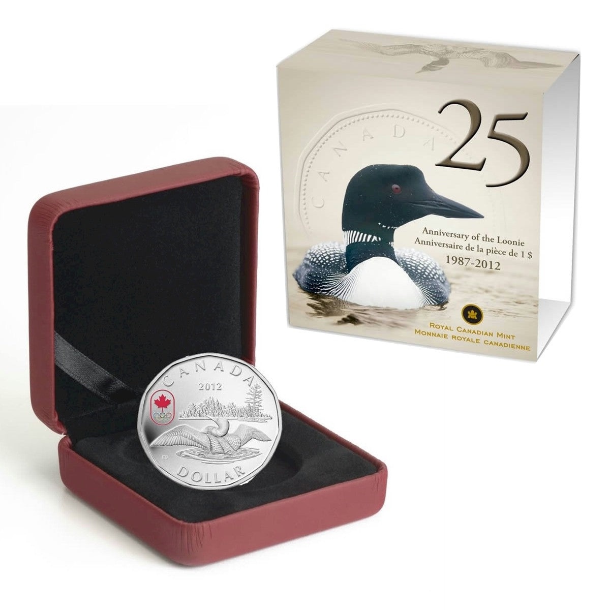 2012 Canada $1 Lucky Loonie Fine Silver Coin (TAX Exempt)
