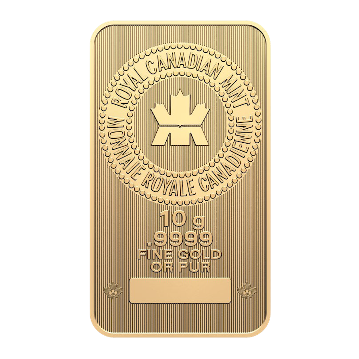 2026 10g 99.99 Pure Gold Bar in Proudly Canadian Packaging (No Tax)