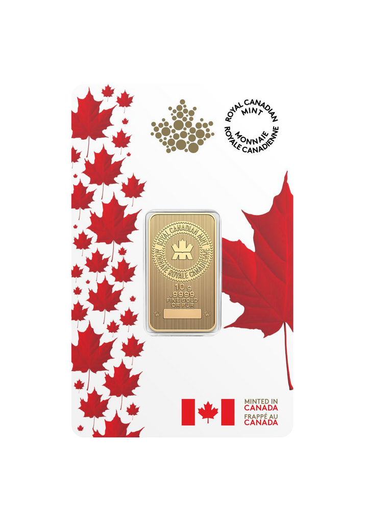 2026 10g 99.99 Pure Gold Bar in Proudly Canadian Packaging (No Tax)
