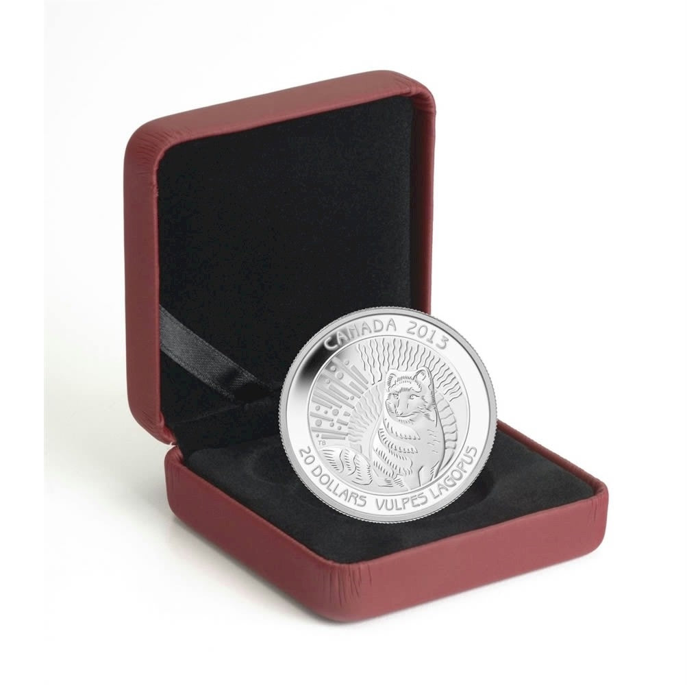 2013 Canada $20 Untamed Canada - Arctic Fox Fine Silver (TAX Exempt)