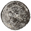 Ancient Roman Republic 47 BC Julius Caesar Rev. Trinacrus Silver Denarius VF-EF (VF30)
