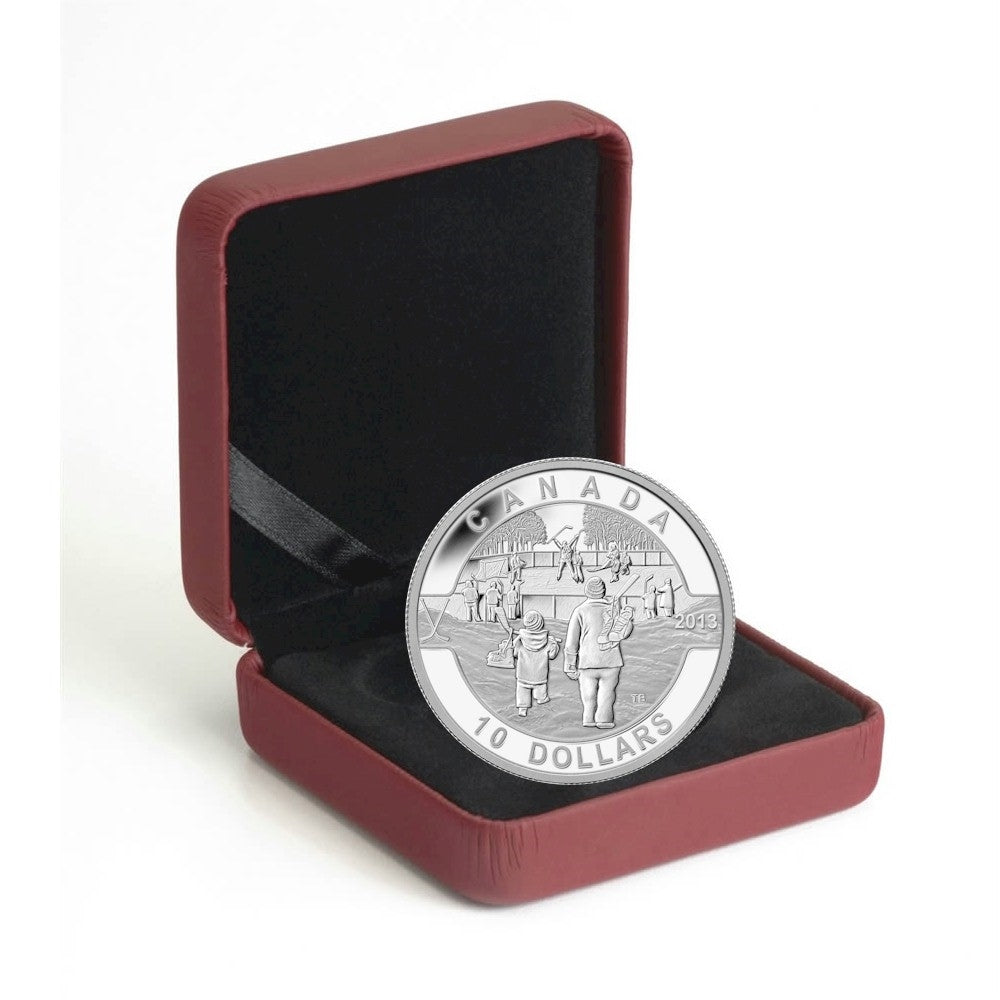 2013 $10 O Canada Hockey (#9) Fine Silver (No Tax)