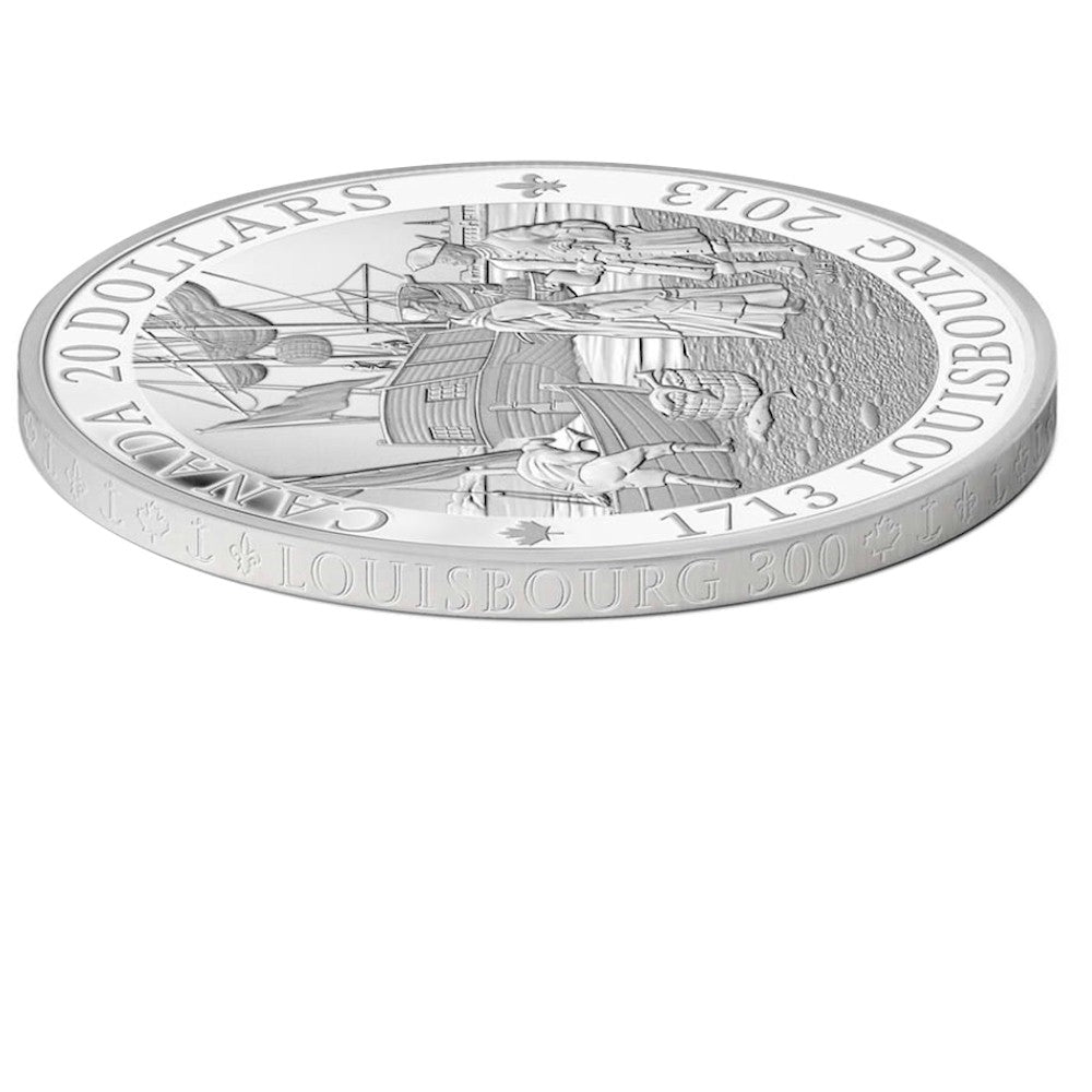 2013 Canada $20 300th Anniversary of Louisbourg Fine Silver (No Tax)