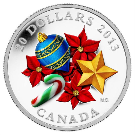 2013 Canada $20 Candy Cane Fine Silver Coin