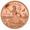 2013 $3 Canada: An Allegory Bronze Coin