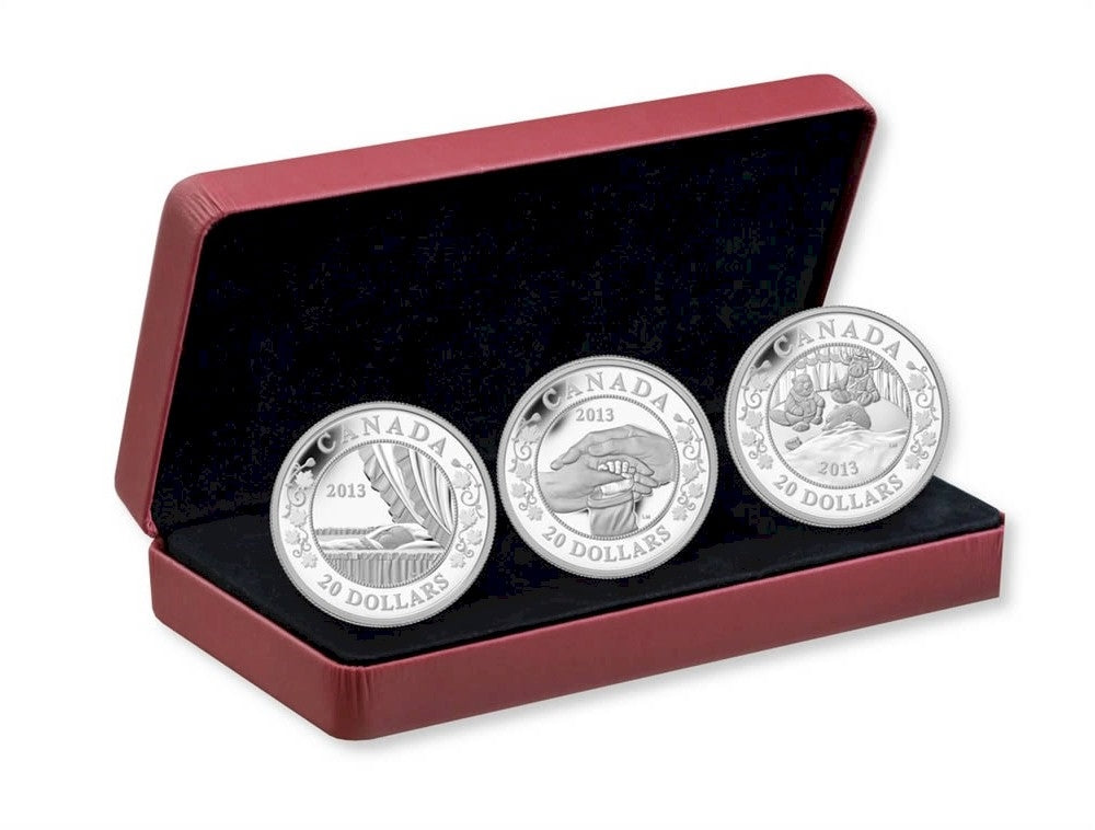 2013 Canada $20 Birth of the Royal Infant Silver 3-Coin Set (No Tax)