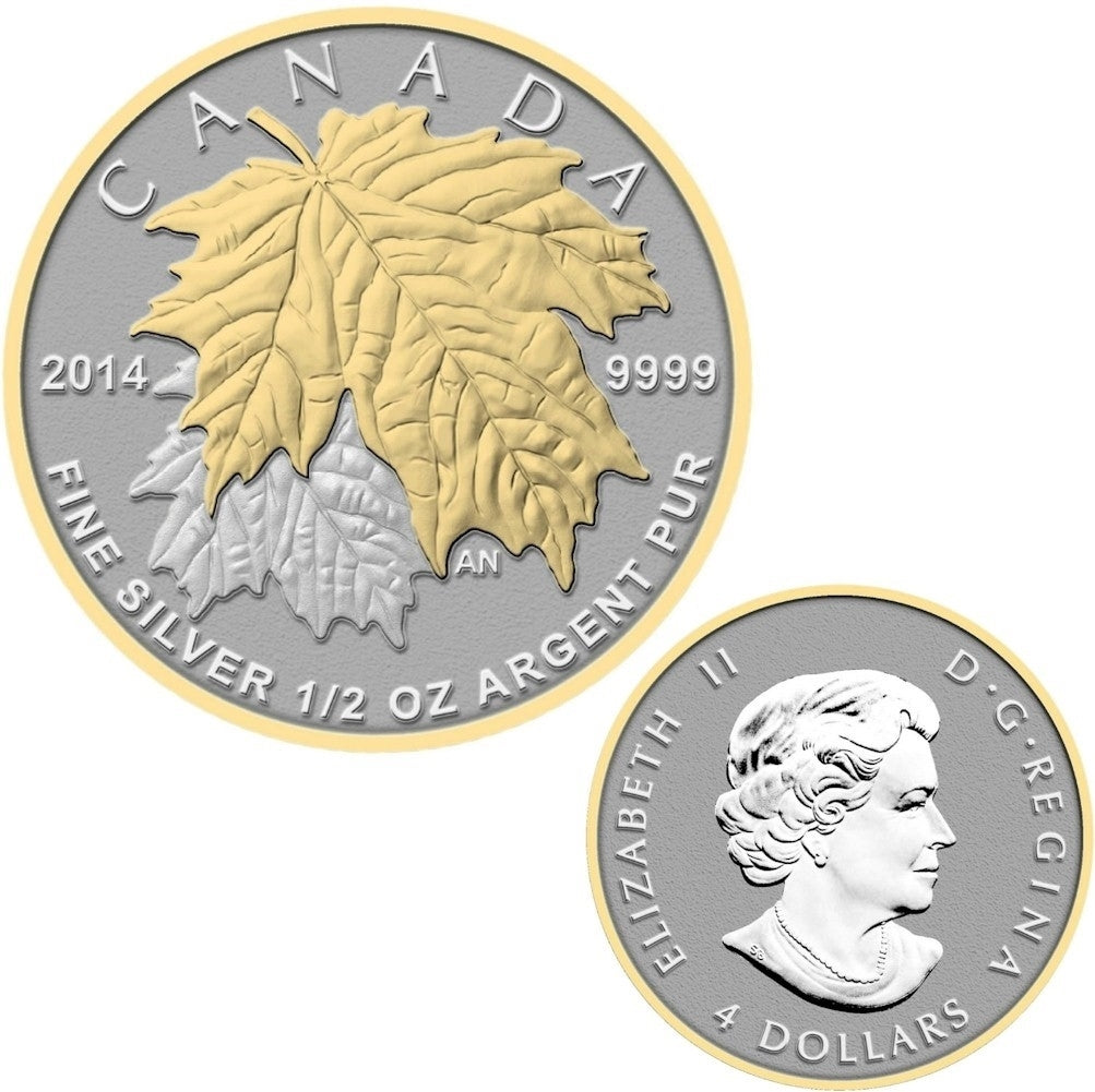 2014 Canada The Maple Leaf Fine Silver Fractional Set (TAX Exempt)