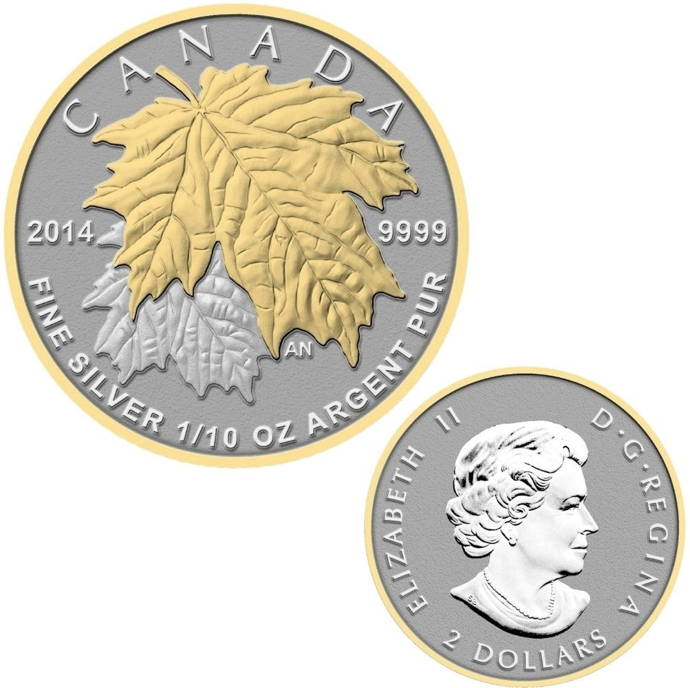 2014 Canada The Maple Leaf Fine Silver Fractional Set (TAX Exempt)