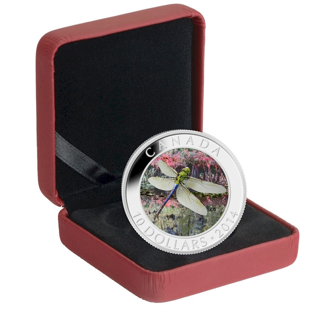 2014 Canada $10 Dragonfly - Green Darner Fine Silver (No Tax)