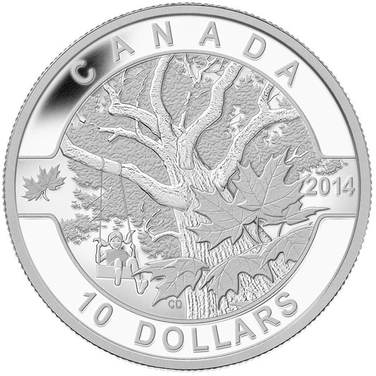 2014 $10 O Canada (#5) Down by the Old Maple Tree Fine Silver (No Tax)
