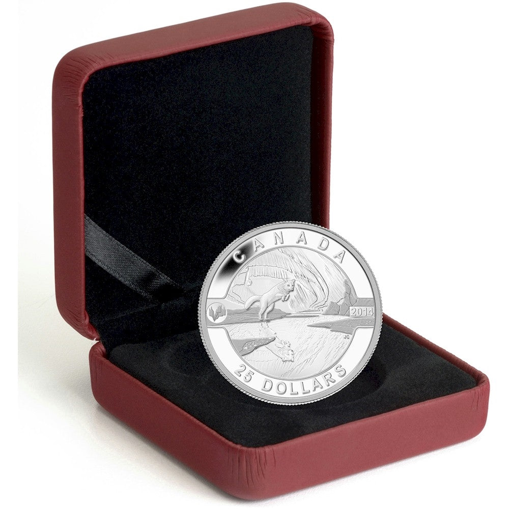 2014 $25 O Canada - The Arctic Fox and the Northern Lights (No Tax)