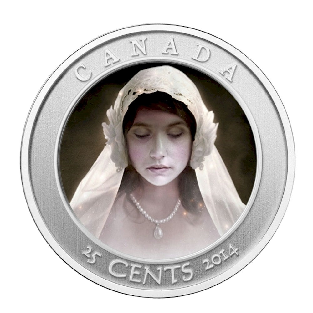 2014 Canada 25-cent Haunted Canada - Ghost Bride Cupronickel (#1)