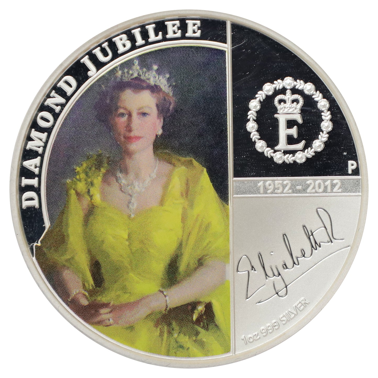 2012 Australia $1 Queen Elizabeth II Diamond Jubilee Silver (NO Tax)