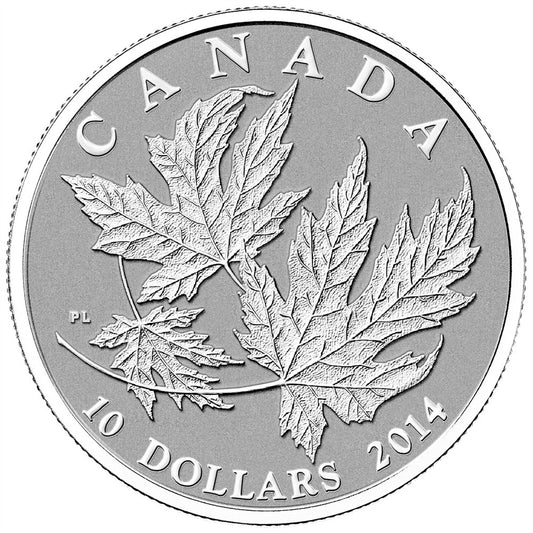 2014 Canada $10 Maple Leaf Fine Silver Coin (TAX Exempt)