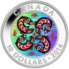 2014 Canada $10 First Nations Art - Salmon Fine Silver (No Tax)