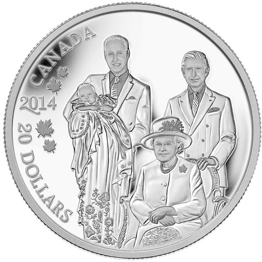 2014 Canada $20 Royal Generations Fine Silver (No Tax)