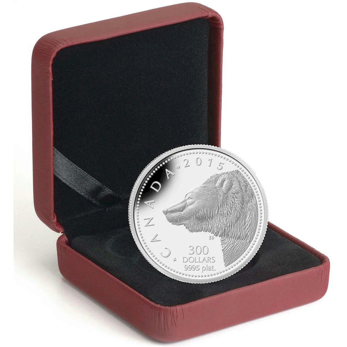 2015 Canada $300 Grizzly Bear Platinum Coin (TAX Exempt) 130594