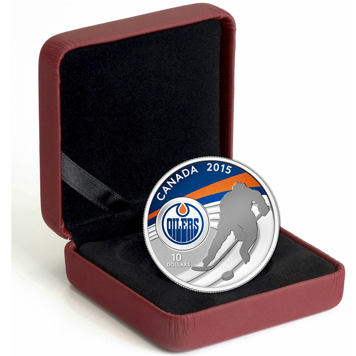 2015 Canada $10 Edmonton Oilers Fine Silver Coin (TAX Exempt)