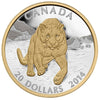 2014 Canada $20 Cougar - Pouncing in the Snow Fine Silver (No Tax)