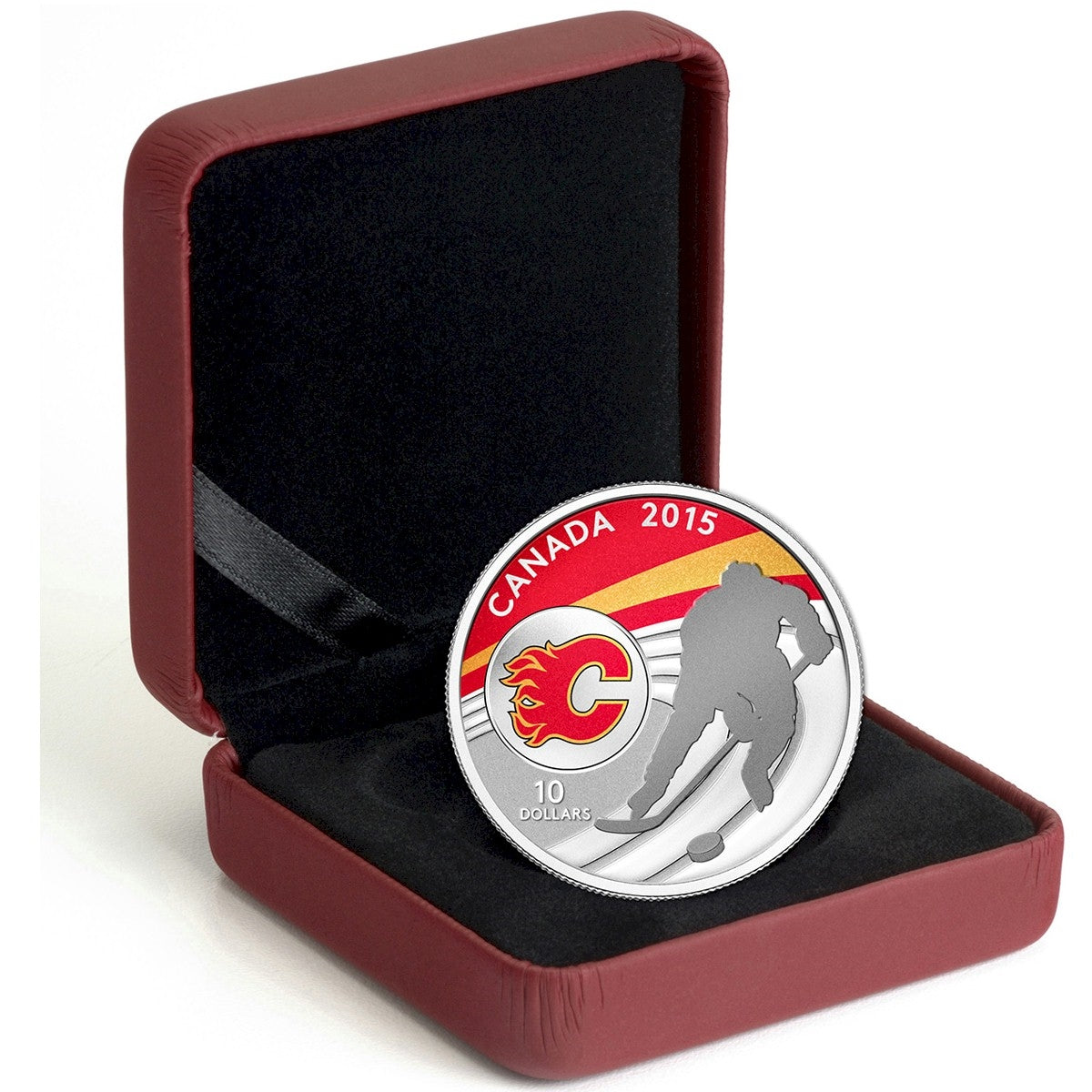 2015 Canada $10 Calgary Flames Fine Silver Coin (TAX Exempt)