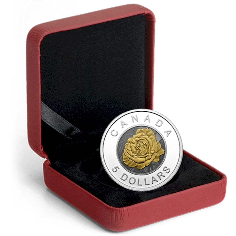 2014 Canada $5 Flowers in Canada - Rose Silver and Niobium (No Tax)