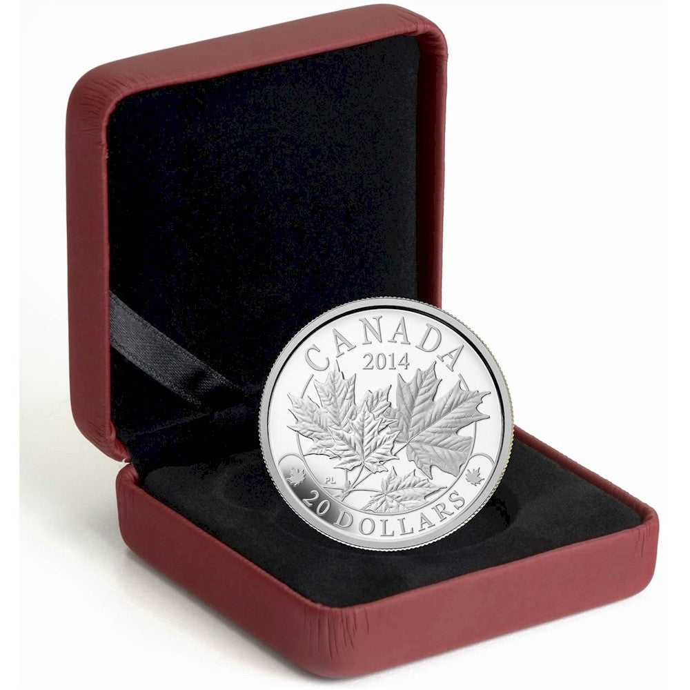 2014 Canada $20 Majestic Maple Leaves Fine Silver (TAX Exempt)